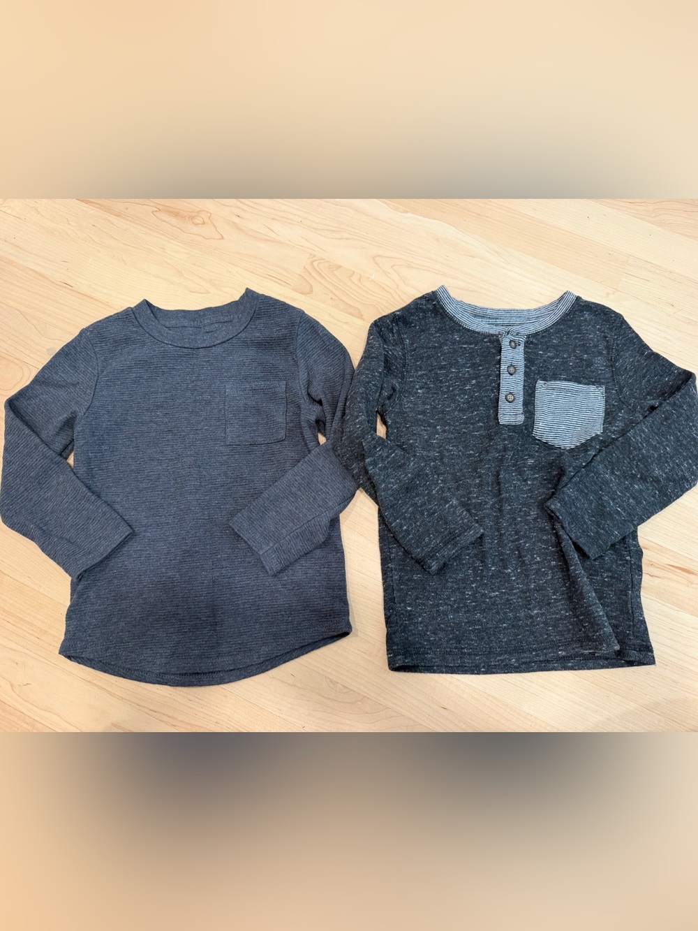 Cat & Jack Dark Charcoal Gray Long Sleeve Tee